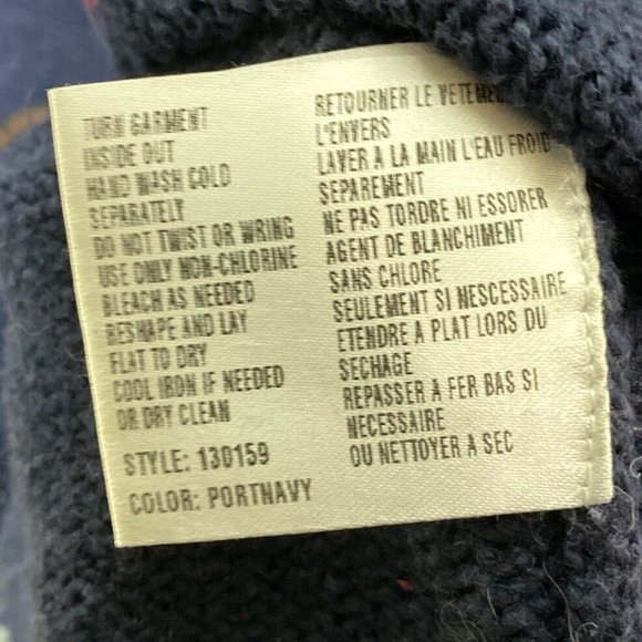 Northern Isles Christmas Knit Sweater Large Santa Navy Rudolph Reindeer Ugly - Picture 8 of 9